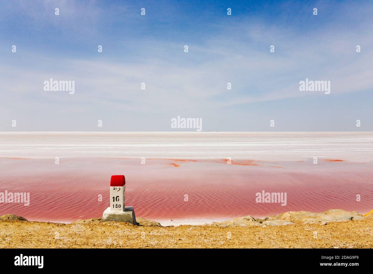 Chott el Jerid (lac Salé), près de Tozeur, Tunisie Banque D'Images
