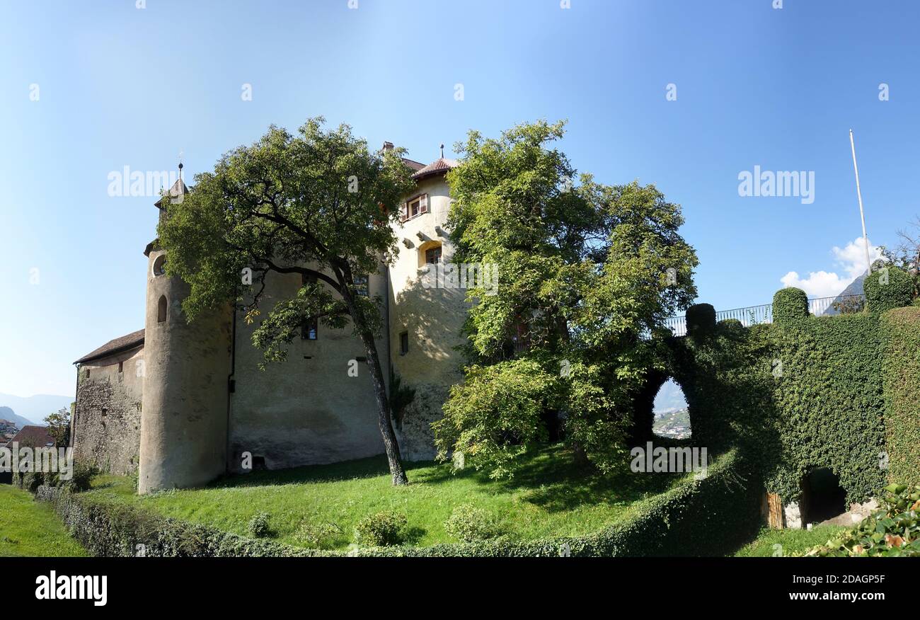 Schloss Schenna, Südtirol, Italie Banque D'Images