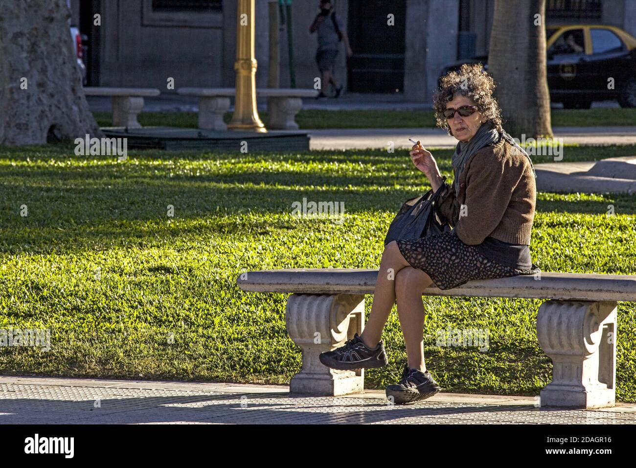 Buenos Aires, capitale fédérale, Argentine. 11 novembre 2020. La Confédération générale du travail de la République Argentine (CGT) s'est déclarée très préoccupée par les récentes annonces du Gouvernement national dans le cadre du débat sur le budget 2021 et des négociations avec le Fonds monétaire international (FMI), Lorsqu'ils assurent qu'un « changement de formule de retraite » peut nuire aux bénéficiaires. Ils mettent également en garde contre les « restrictions budgétaires » dans les plans sociaux, l'aide économique aux secteurs productifs les plus touchés par la crise sanitaire et le soutien au maintien de la main-d'œuvre Banque D'Images