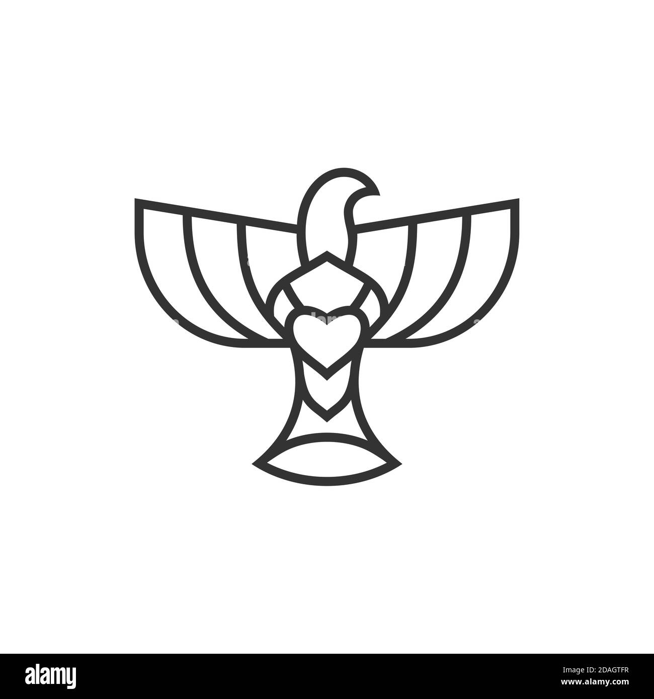 La colombe, symbole de paix et de pureté. Le symbole biblique de l'Esprit Saint. Illustration de Vecteur