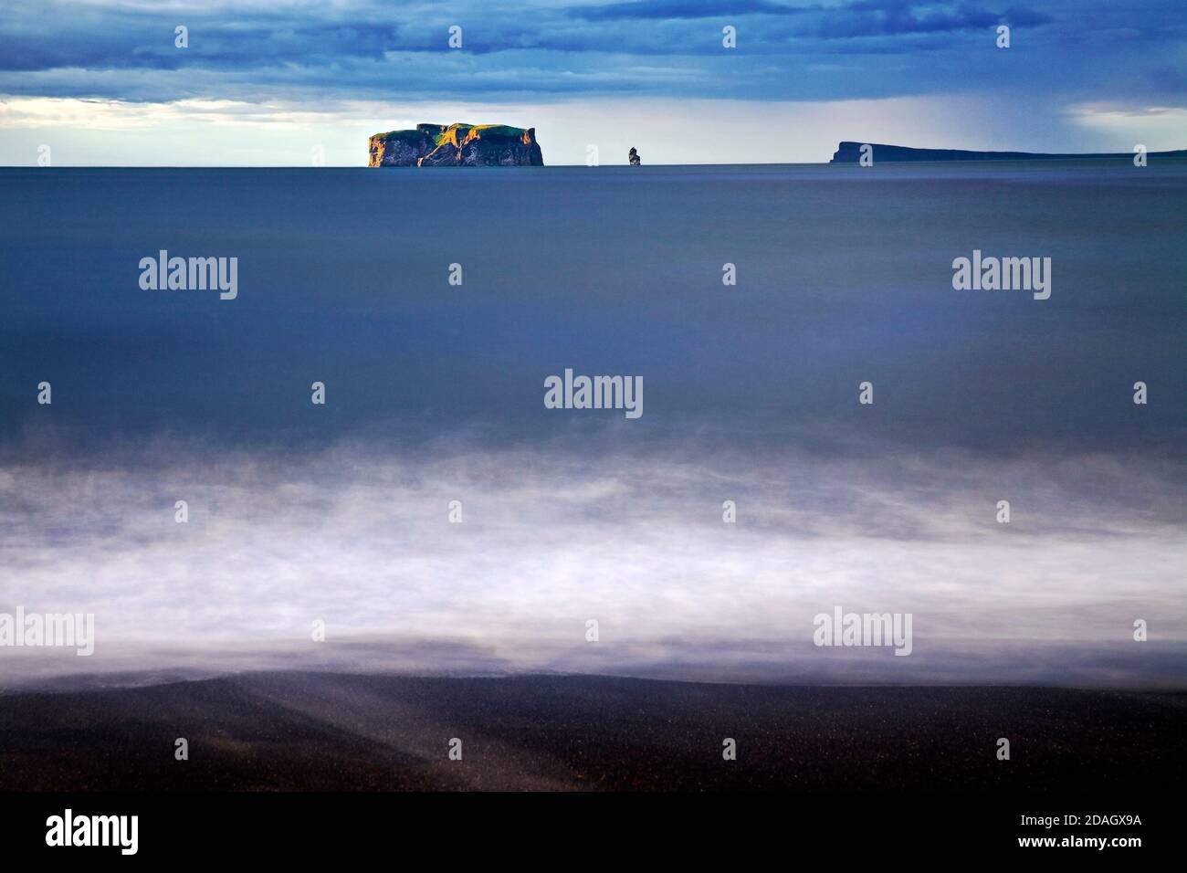 île Drangey au Skagafjoerdur, Islande, Drangey Banque D'Images