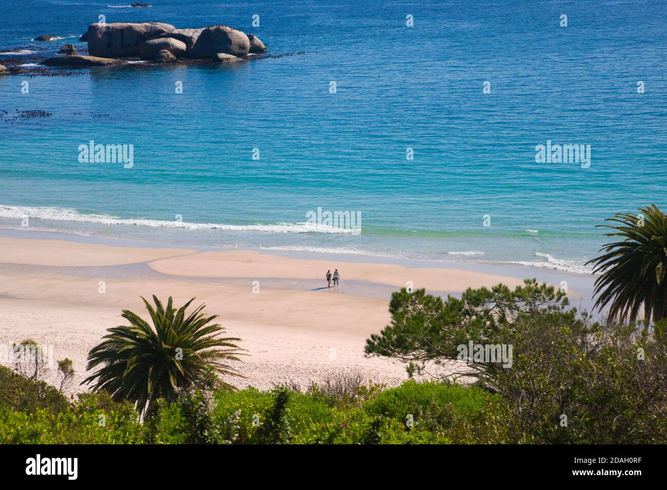 Plage de Camps Bay, Cape Town, Afrique du Sud Banque D'Images