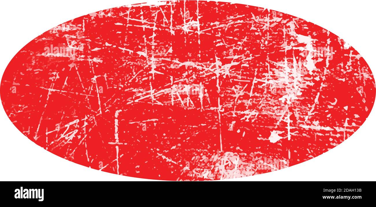 illustration vecteur rouge ellipse grunge caoutchouc texture tampon Image  Vectorielle Stock - Alamy