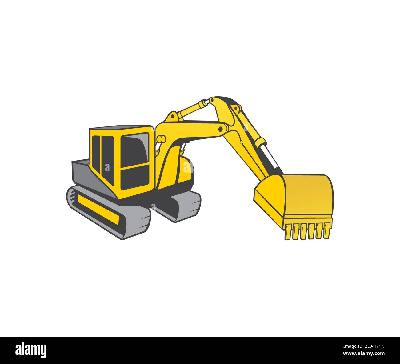 Vector of Excavator design eps format, adapté à vos besoins de conception, logo, illustration, animation, etc Illustration de Vecteur