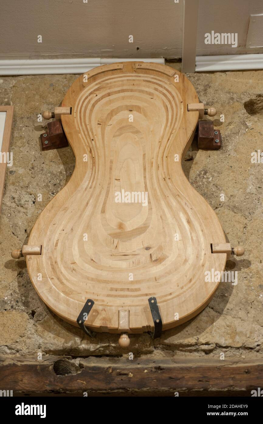 Atelier de fabrication de violon napolitain 'Liuteria Napoli' Banque D'Images