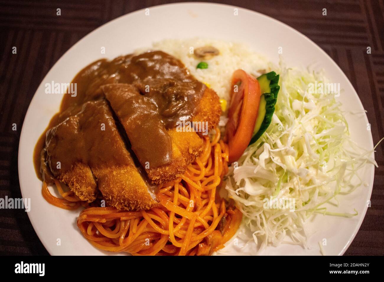 Riz turc, ou Toruko Raisu, l'un des plats de spécialité de Nagasaki Banque D'Images