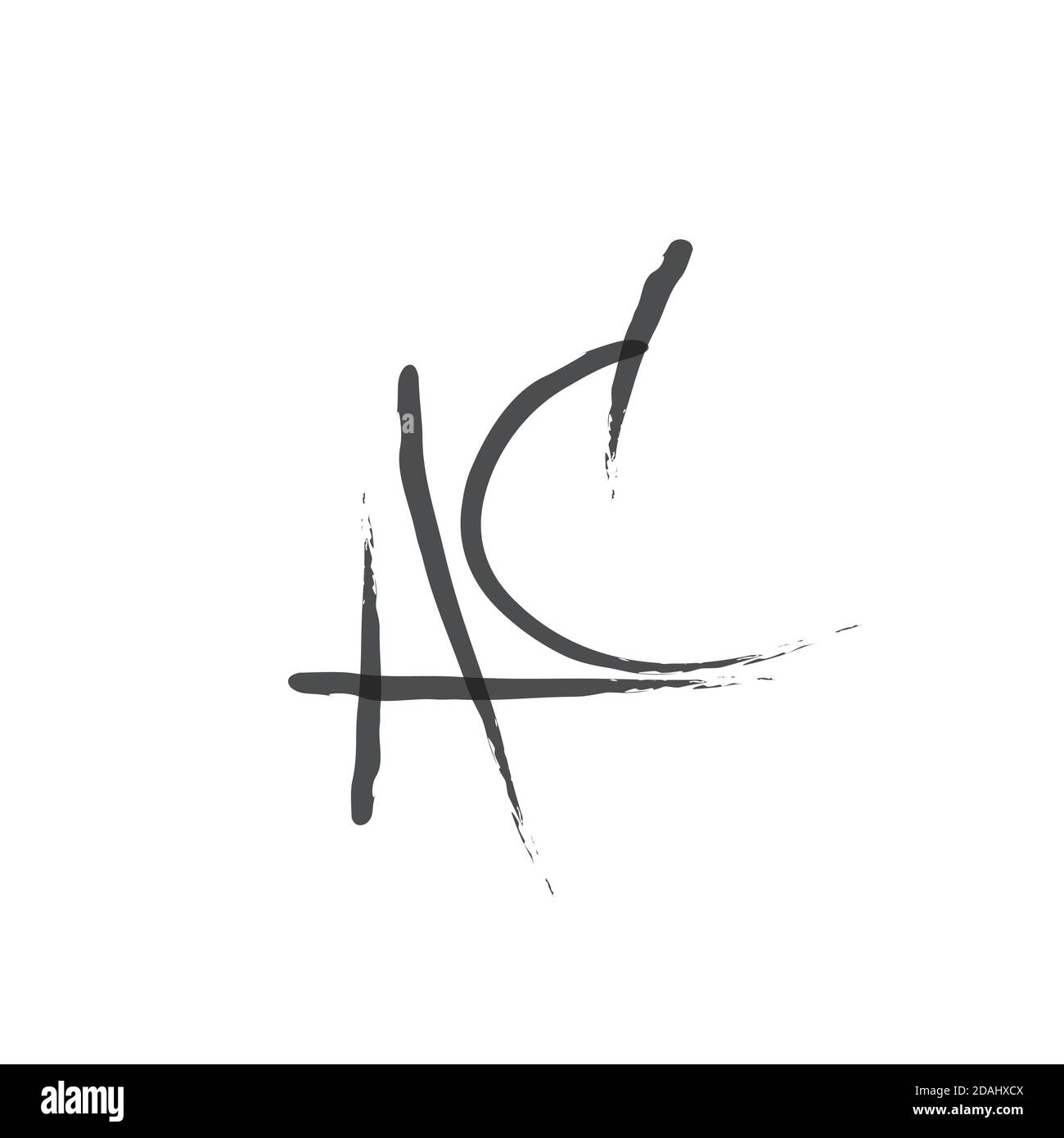 Logo vectoriel en lettres a, C Lettres AC Illustration de Vecteur