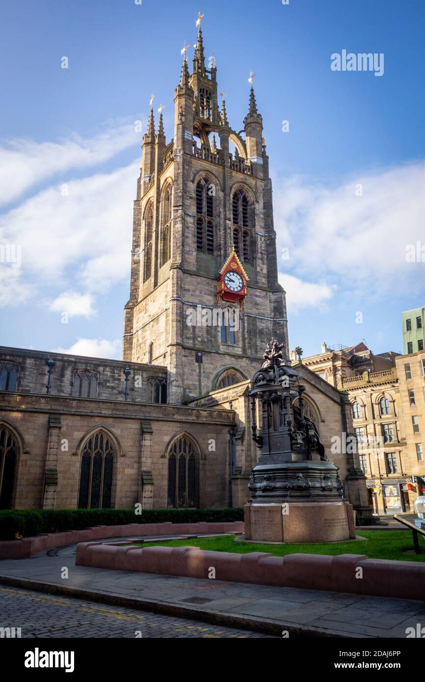 L'église de la cathédrale Saint-Nicolas, église médiévale avec lanterne, Newcastle upon Tyne, Royaume-Uni Banque D'Images