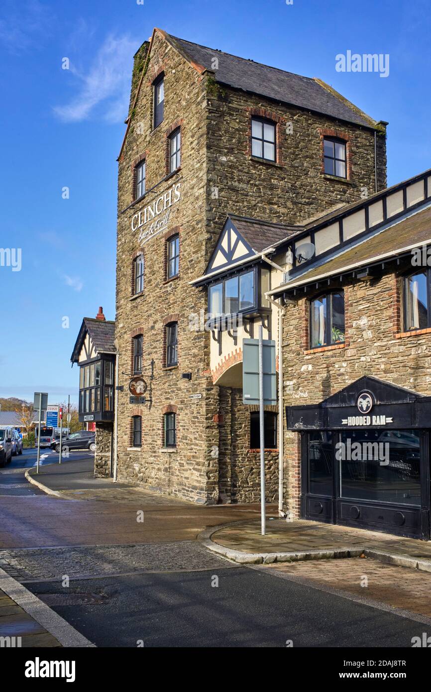 Bar et grill Clinche sur North Quay, Douglas, Isle of Man Banque D'Images
