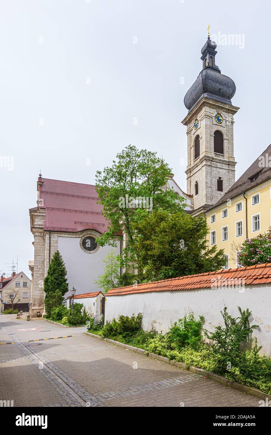 Konviktskirche (Dortoir) d'Ehingen (Donau), Bade-Wurtemberg, Allemagne. Banque D'Images