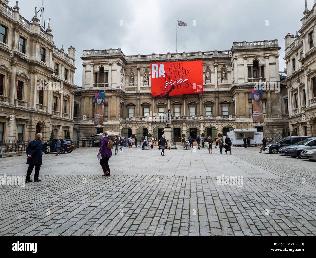 Burlington House. Académie royale des arts Piccadilly. Londres. Banque D'Images