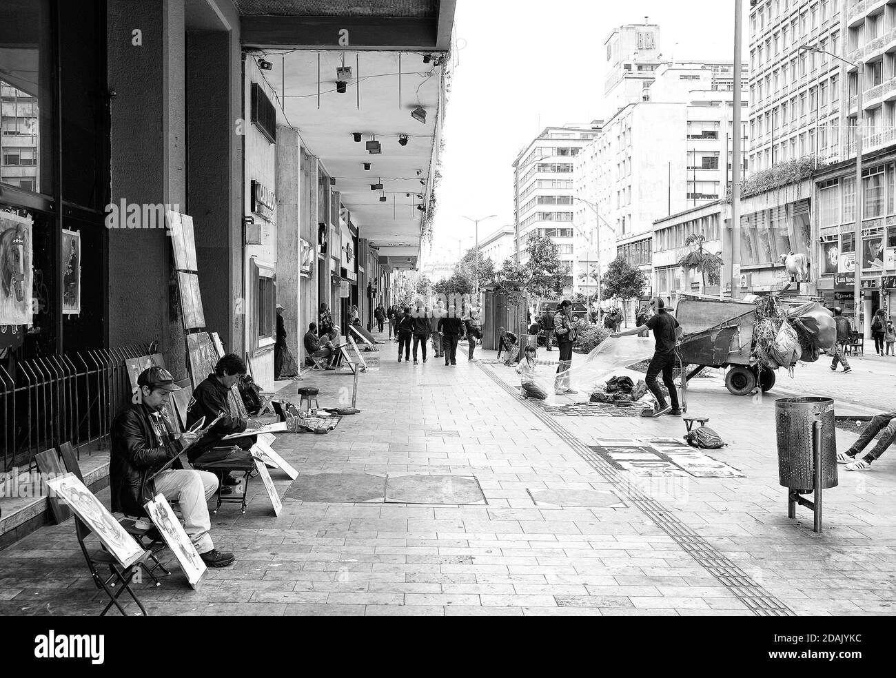 Scène de rue à Bogota, Colombie, Amérique du Sud Banque D'Images