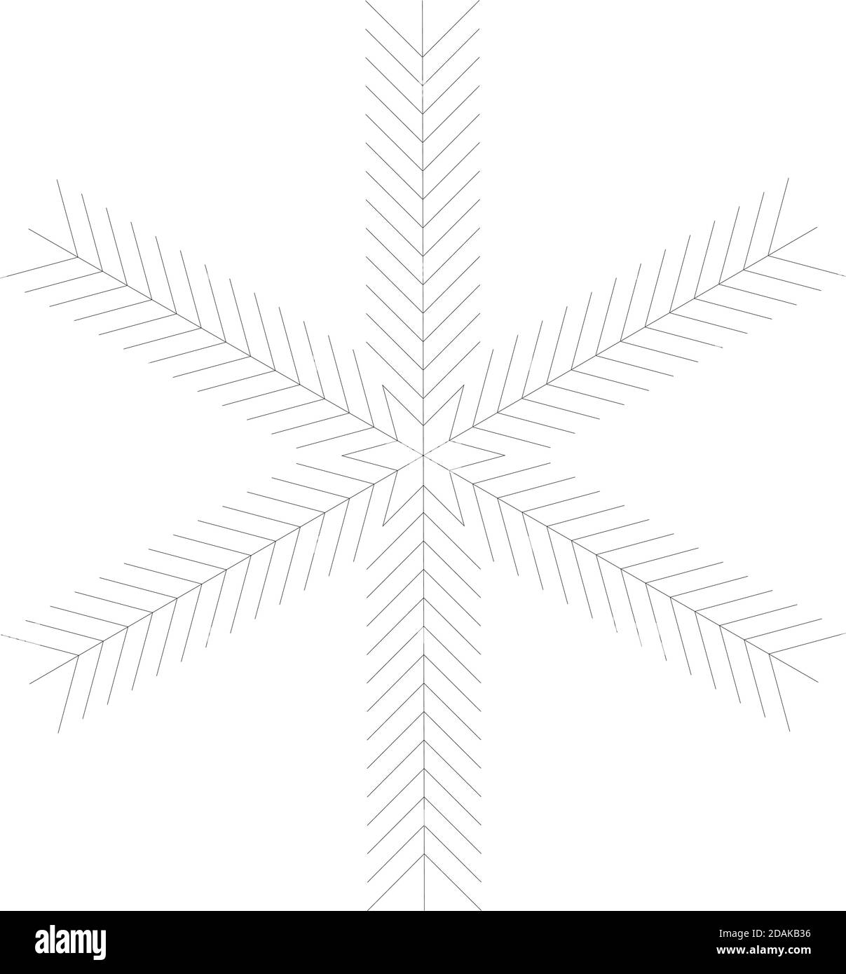 Icône flocon. Thème de Noël et d'hiver. Télévision simple illustration noir sur fond blanc. Illustration de Vecteur