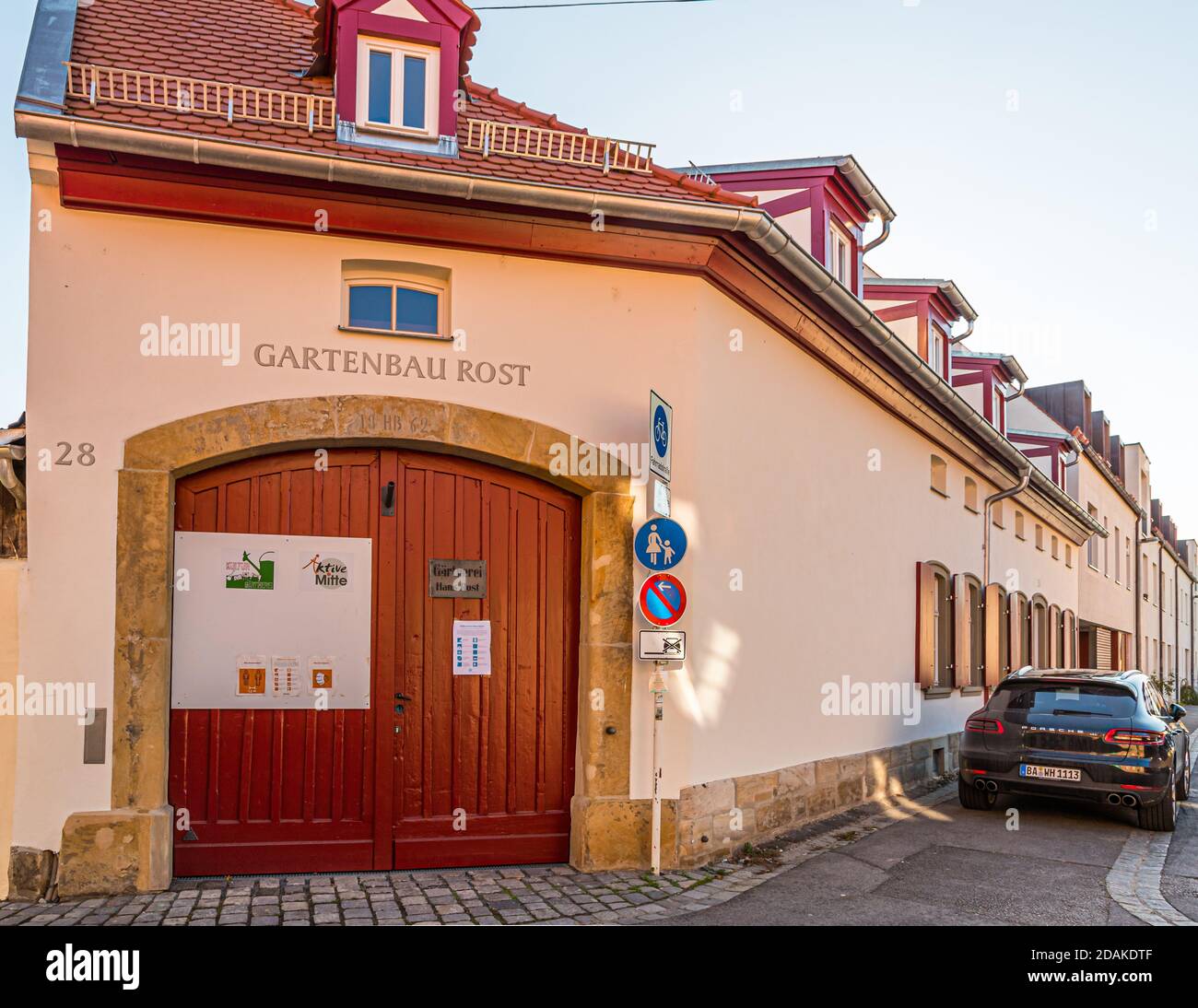 Le quartier des jardiniers du marché de Bamberg est sur l'UNESCO Liste du patrimoine mondial depuis 1993 Banque D'Images