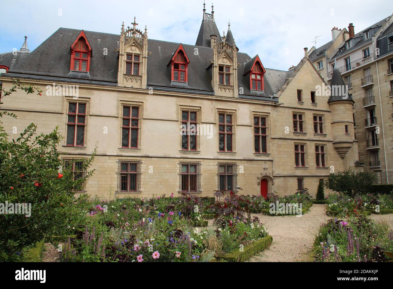 hôtel particulier médiéval (maison de sens) à paris (france) Banque D'Images