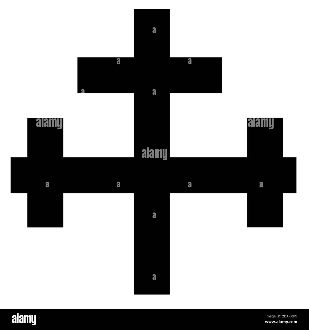 symbole en croix sur fond blanc. Banque D'Images symbole en croix sur fond blanc. Banque D'Images