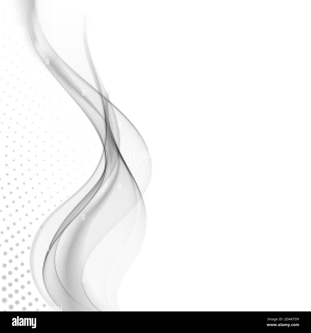 Arrière-plan vectoriel abstrait, lignes grises ondulées pour la brochure, le site Web, la conception de prospectus Illustration de Vecteur