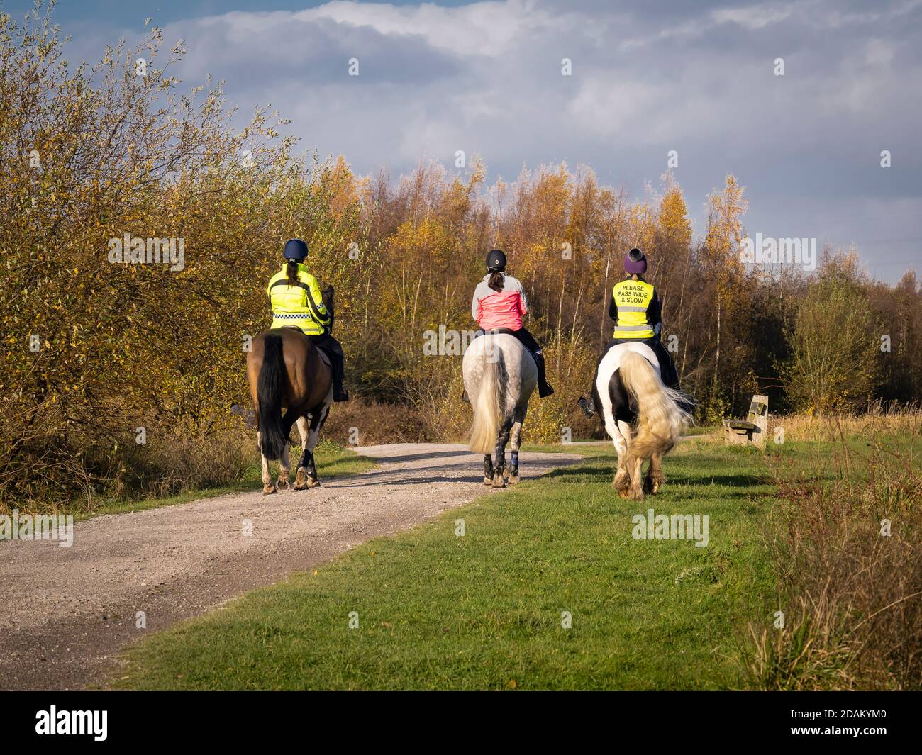 Crier à cheval au rêve à St Helens, Merseyside, Banque D'Images