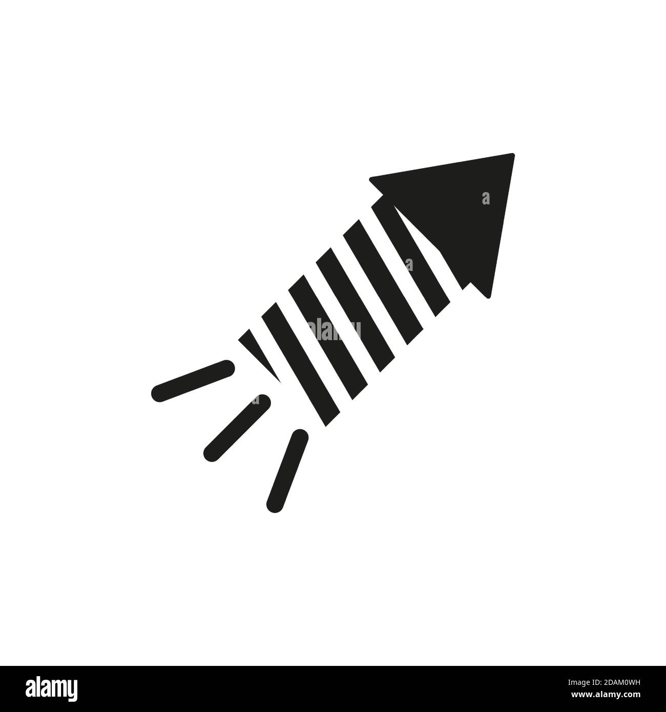 icône de feu d'artifice élément de l'icône de noël pour le concept mobile et les applications web. L'icône de feu de feu de ligne mince peut être utilisée pour le Web et les mobiles. Icône Premium sur blanc Illustration de Vecteur