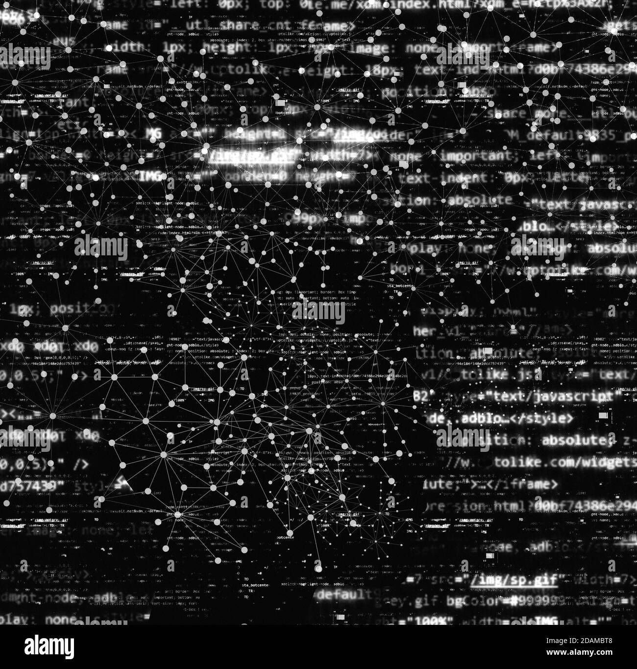 Code de l'ordinateur, de l'illustration. Banque D'Images