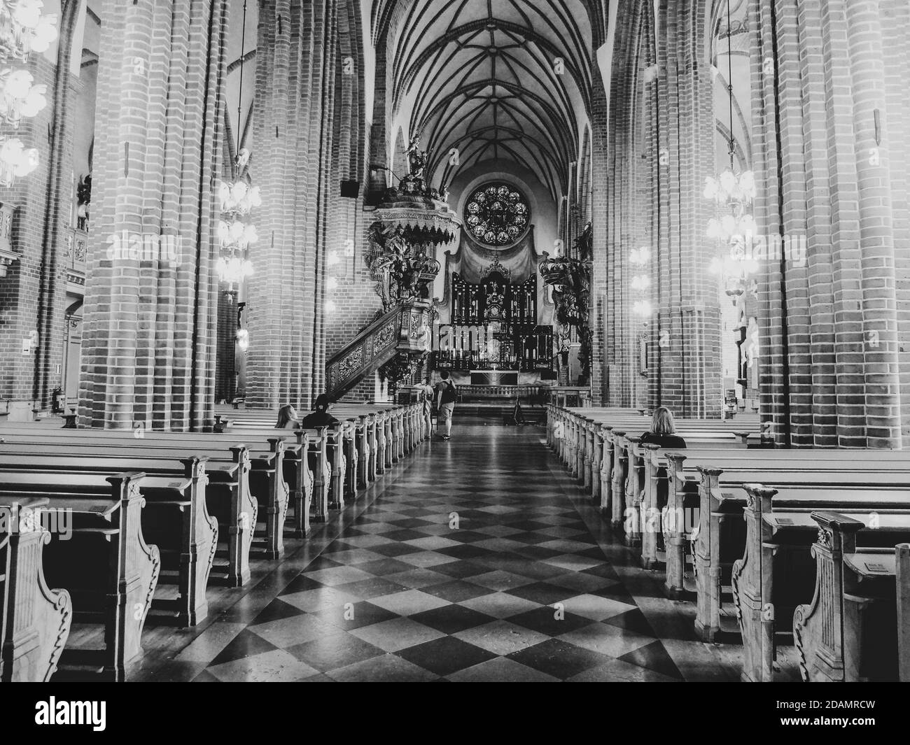 Intérieur de l'église Storkyrkan, également connue sous le nom d'église Saint-Nicolas ou cathédrale de Stockholm. C'est la deuxième plus ancienne église de Stockholm, en Suède Banque D'Images