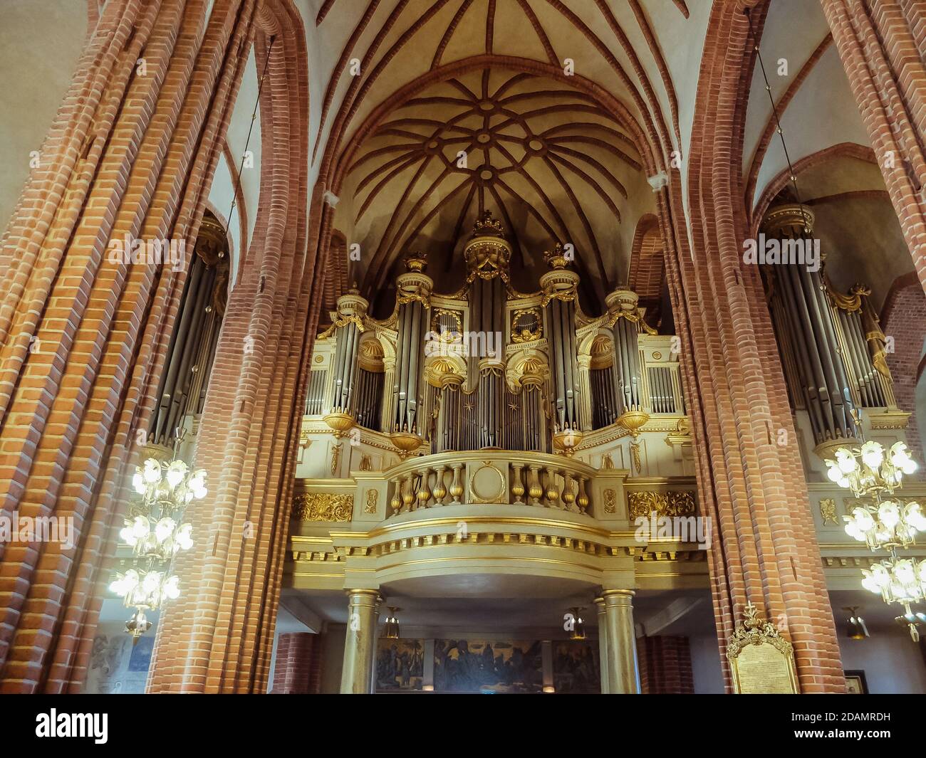 Intérieur de l'église Storkyrkan, également connue sous le nom d'église Saint-Nicolas ou cathédrale de Stockholm. C'est la deuxième plus ancienne église de Stockholm, en Suède Banque D'Images