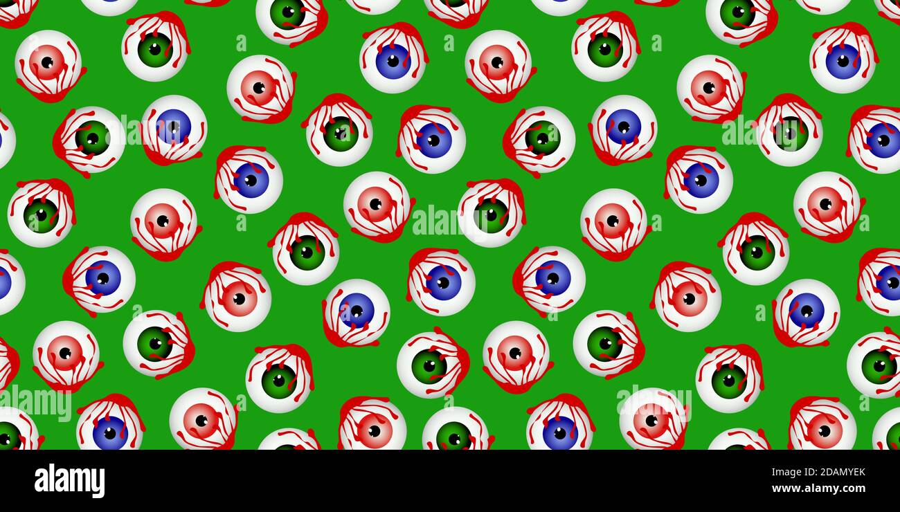 Motif Halloween sans coutures. Lollipop avec les yeux. Halloween. Recettes de friandises effrayantes. Illustration vectorielle. Illustration de Vecteur