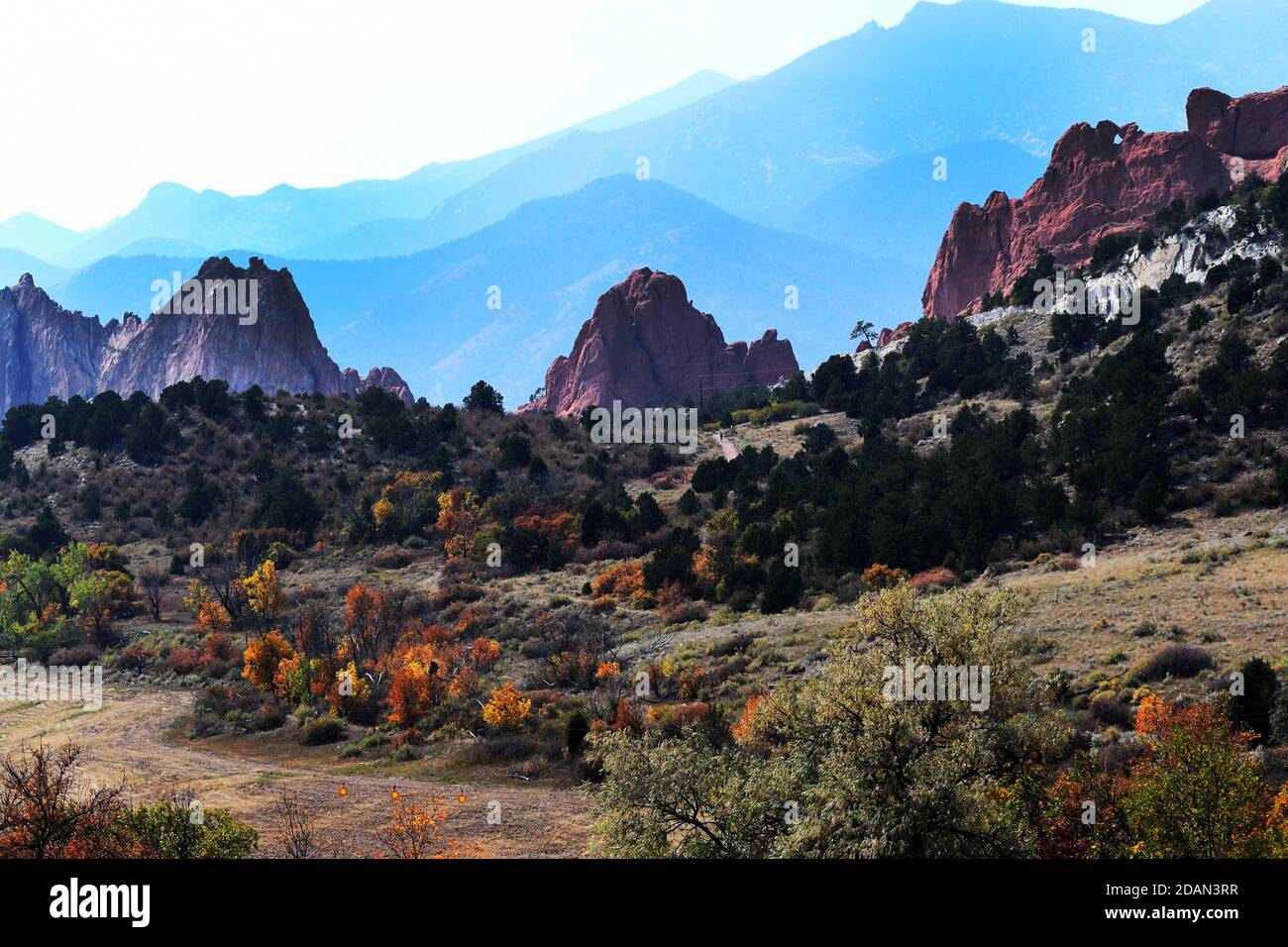 PARCS ET LOISIRS VOLUME 5: Parc national Garden of the Gods à Colorado Springs, Colorado. Banque D'Images