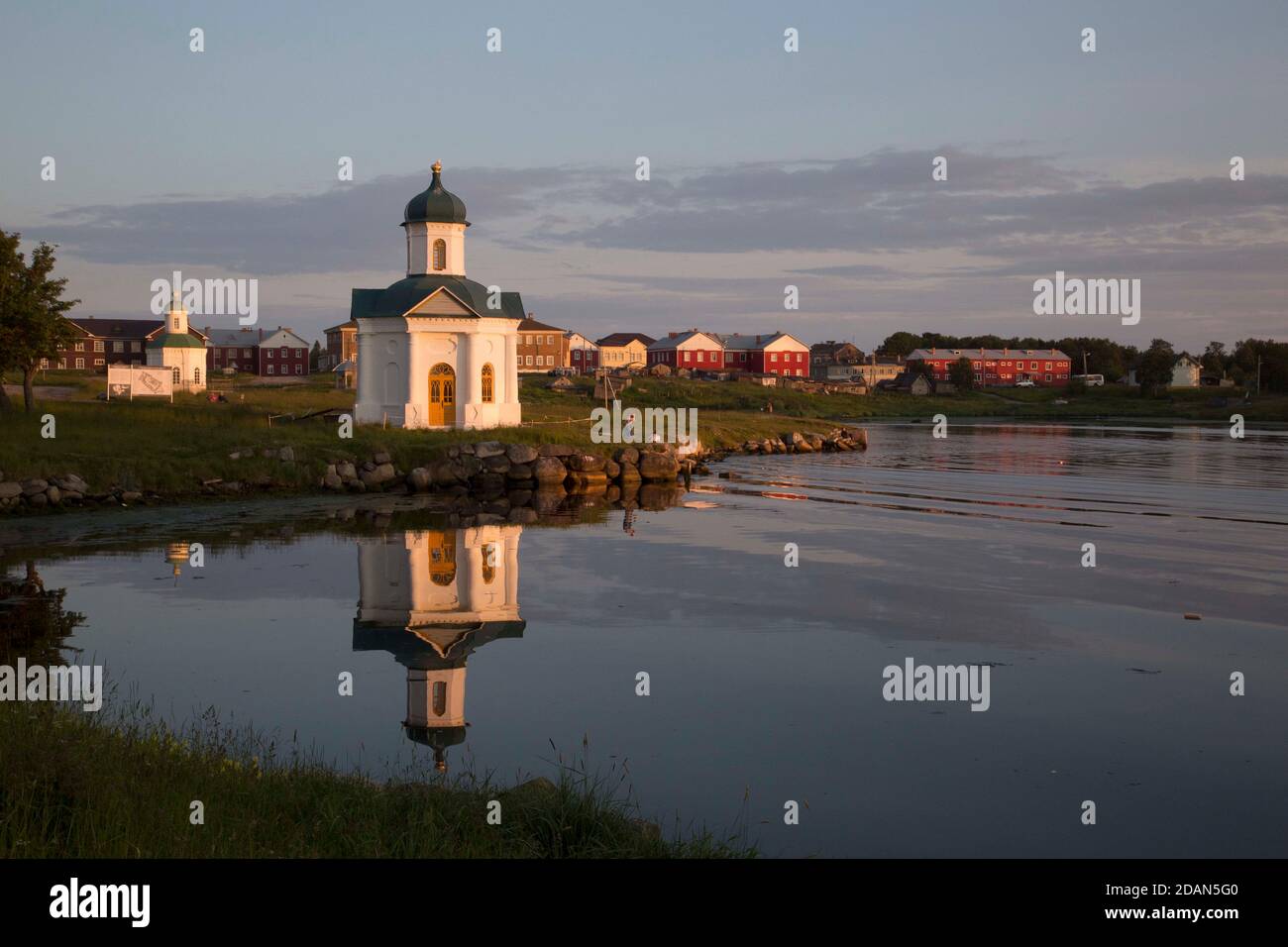 Île Solovetsky Mer Blanche Russie. Banque D'Images