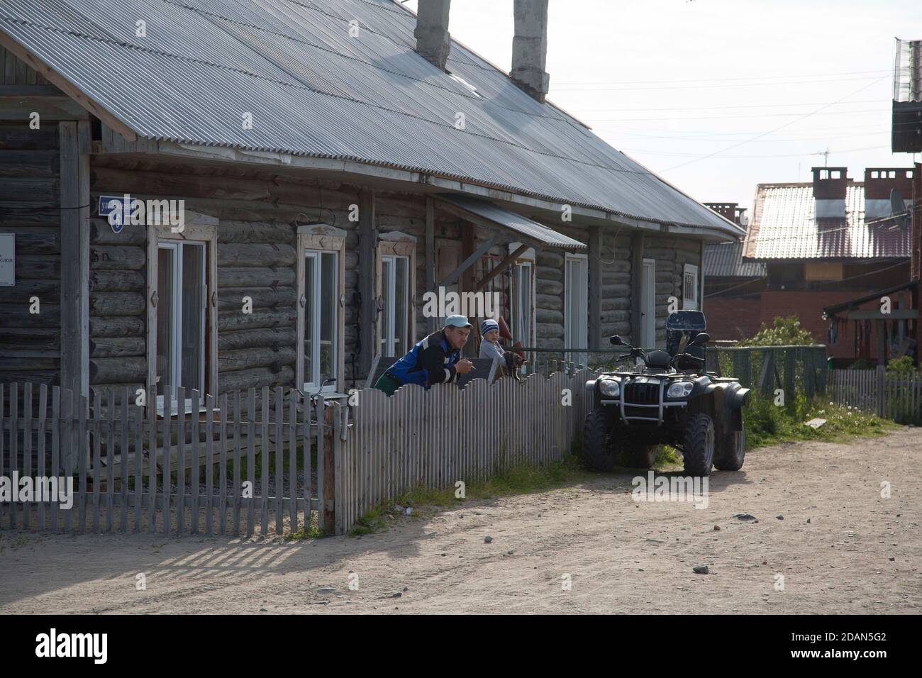 Île Solovetsky Mer Blanche Russie. Banque D'Images