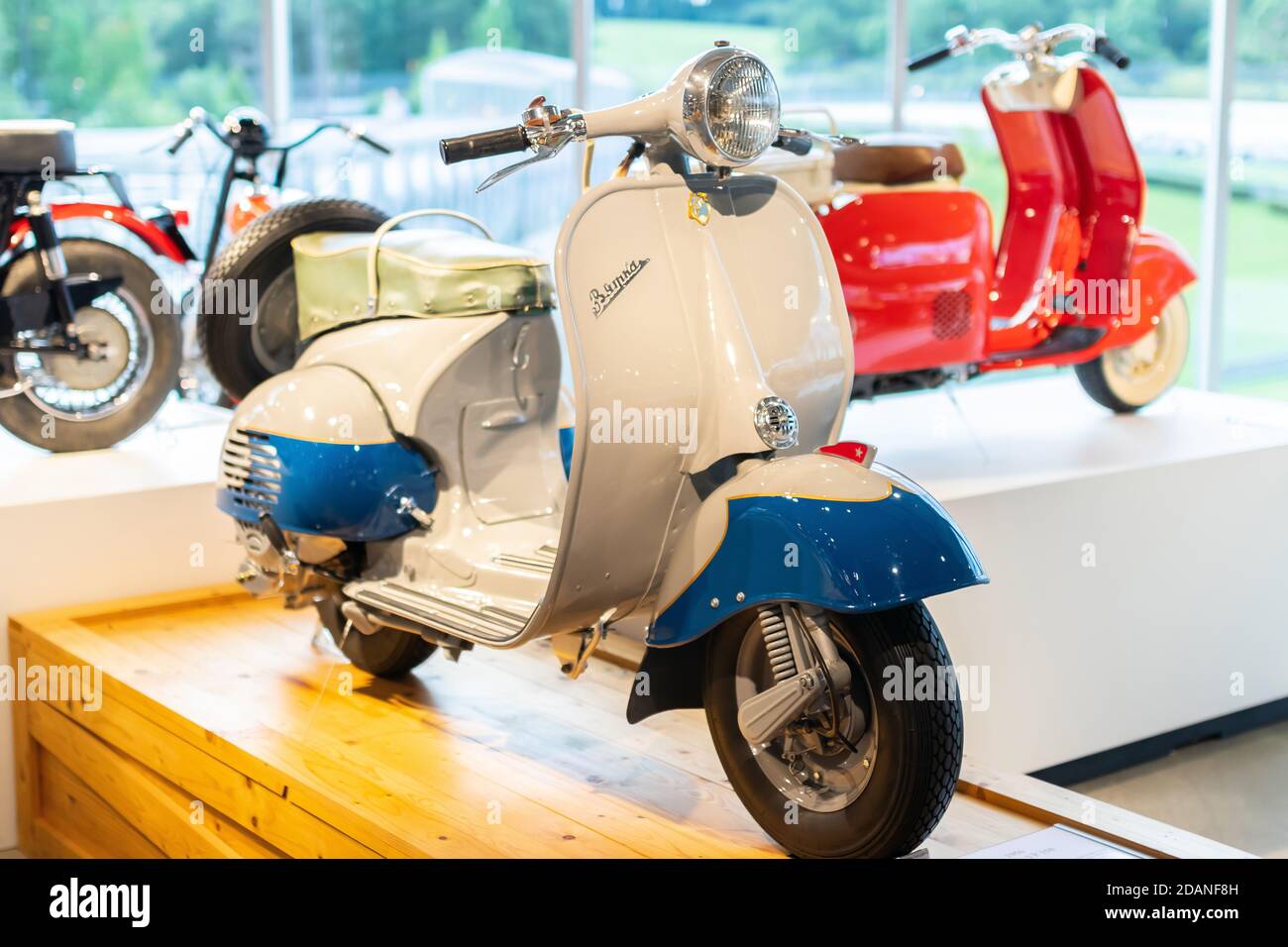 Scooter d'époque au musée Barber Motorsport Leeds Alabama Banque D'Images