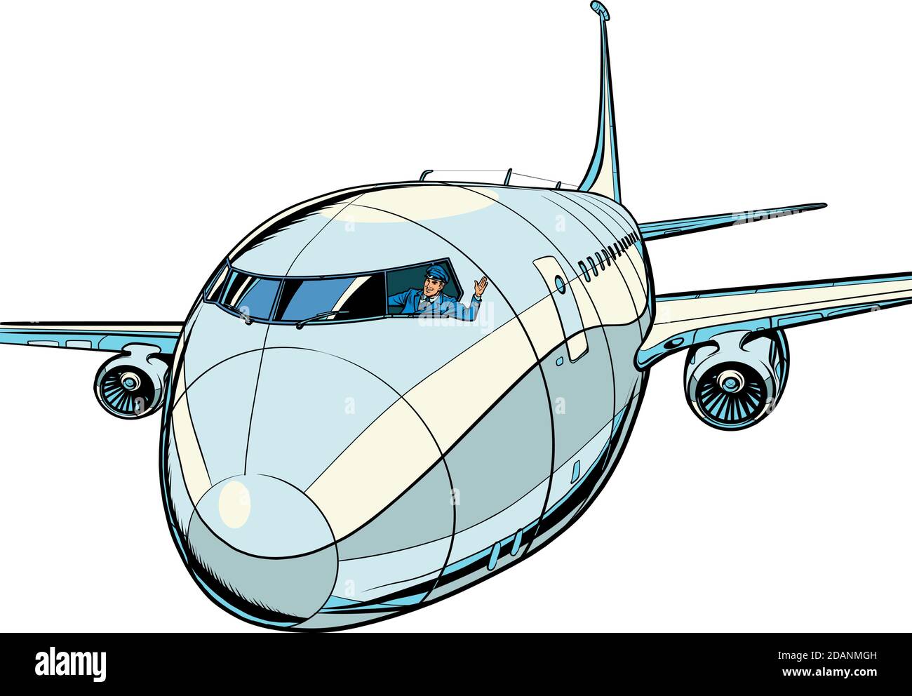 l'avion est un passager. Voyages et transport aérien Illustration de Vecteur l'avion est un passager. Voyages et transport aérien Illustration de Vecteur
