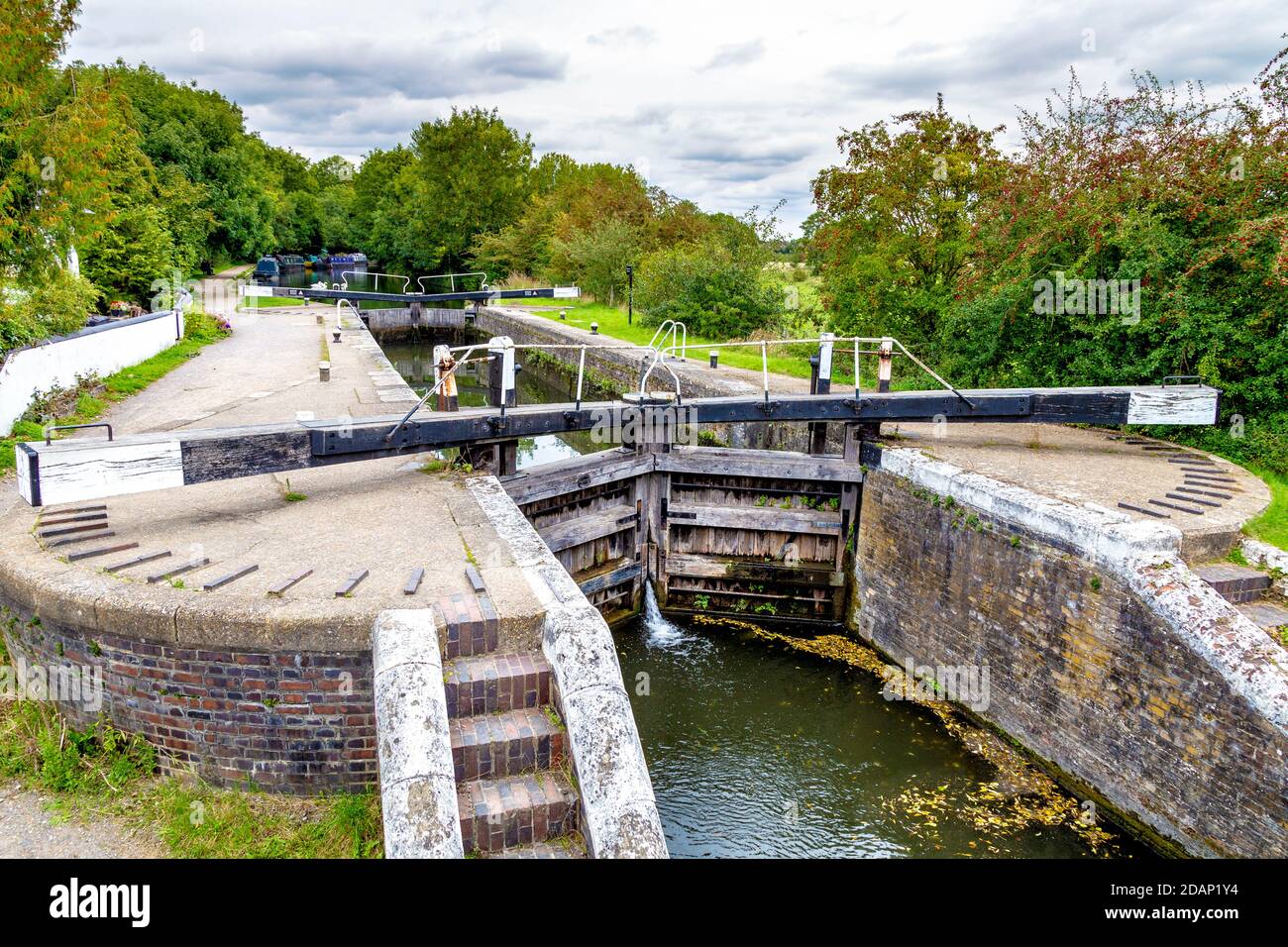 Stockers Lock, Colne Valley, Royaume-Uni Banque D'Images