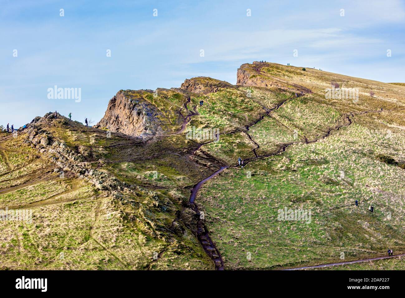 Arthur's Seat Hill à Holyrood Park, Édimbourg, Écosse, Royaume-Uni Banque D'Images