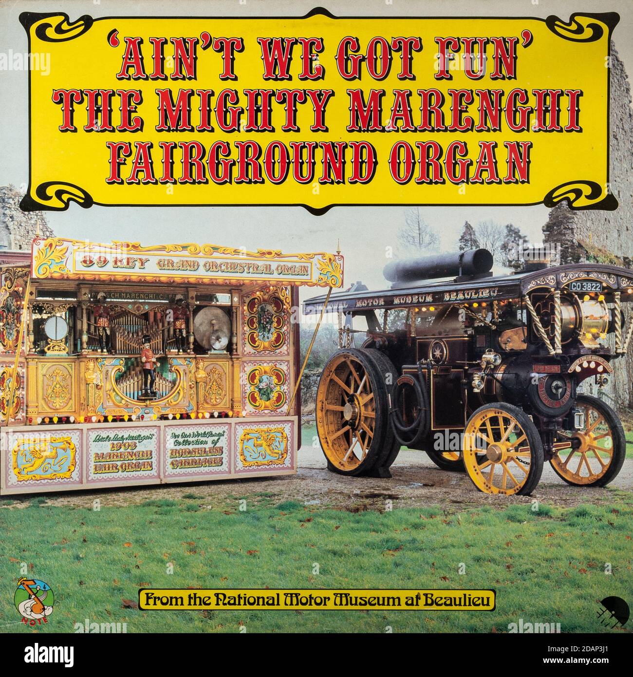 « ain't We Got fun » le vinyle d'orgue mi-champ Mighty Marenghi Couverture de l'album LP Banque D'Images