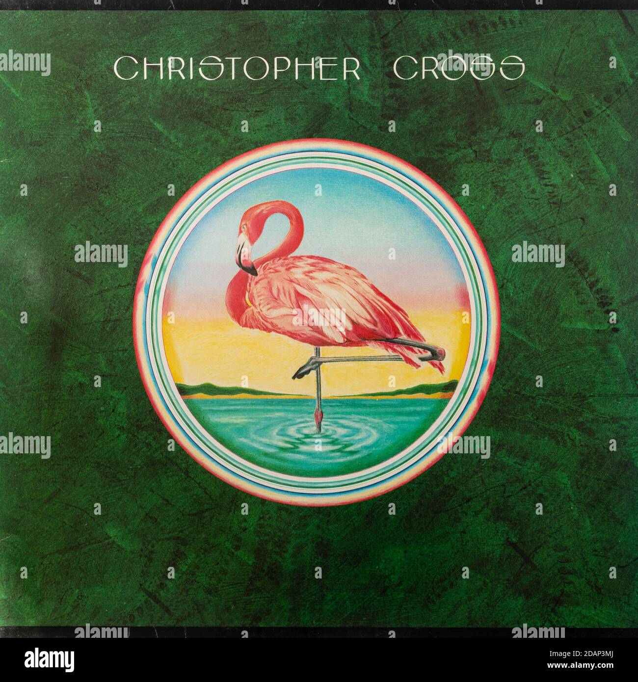 Christopher Cross, premier album de l'auteur-compositeur américain, couverture de disque vinyle LP Banque D'Images