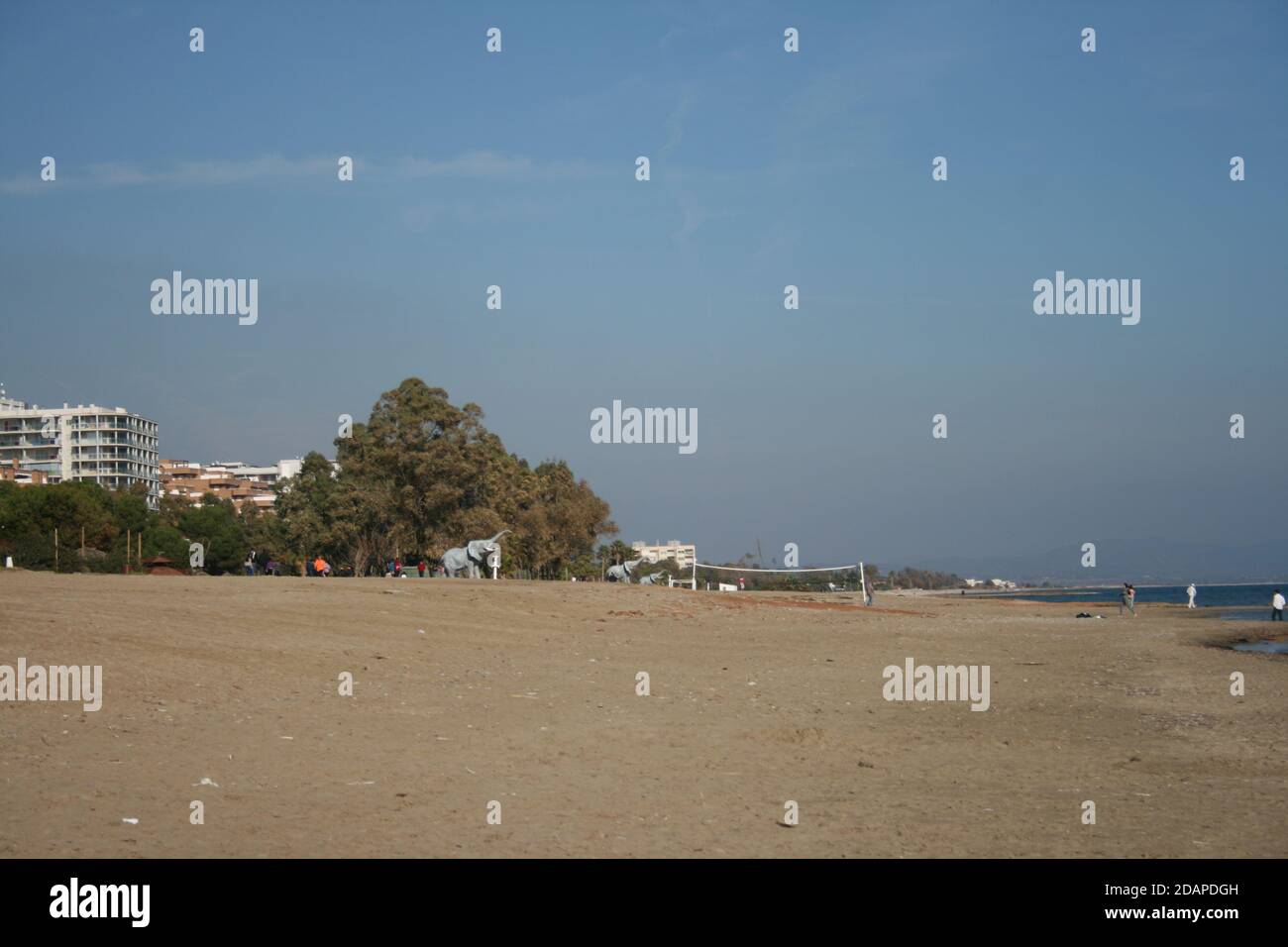 Plage d'Oropesa de jour. Castellón. Espagne. Banque D'Images