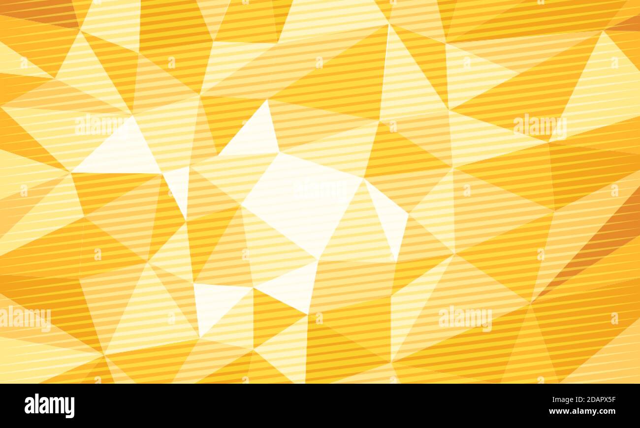 Arrière-plan polygonal jaune Illustration de Vecteur