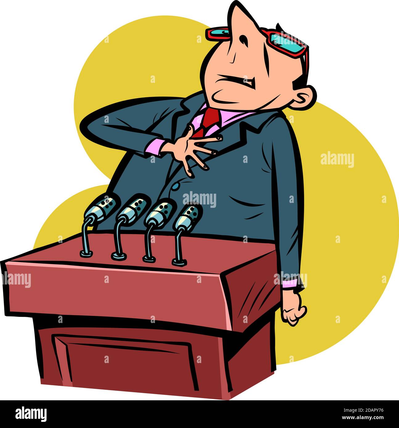 fier orateur important sur le podium Illustration de Vecteur fier orateur important sur le podium Illustration de Vecteur