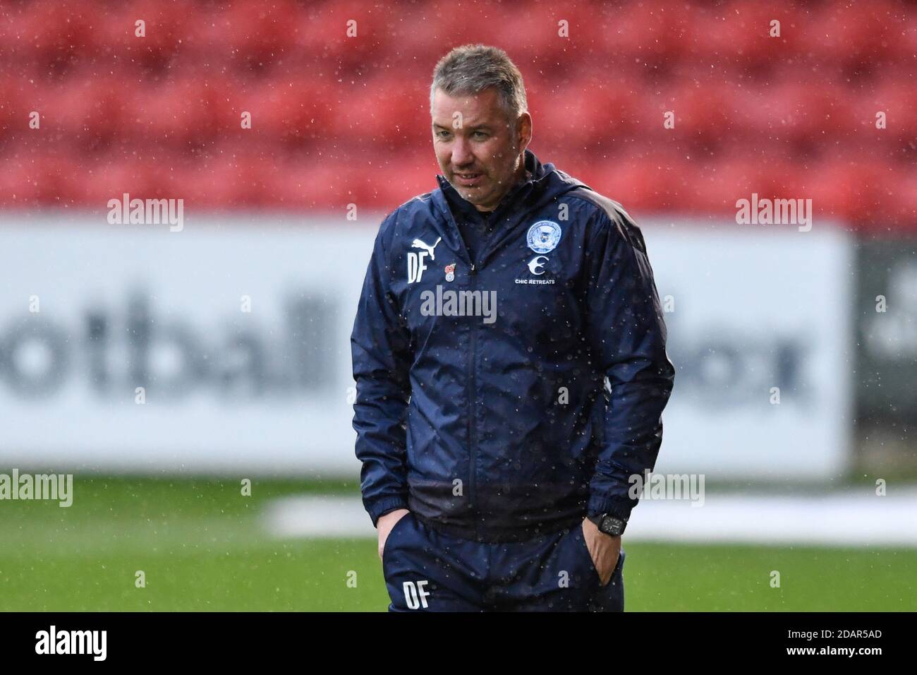 Darren Ferguson, directeur de Peterborough United avant le match Banque D'Images