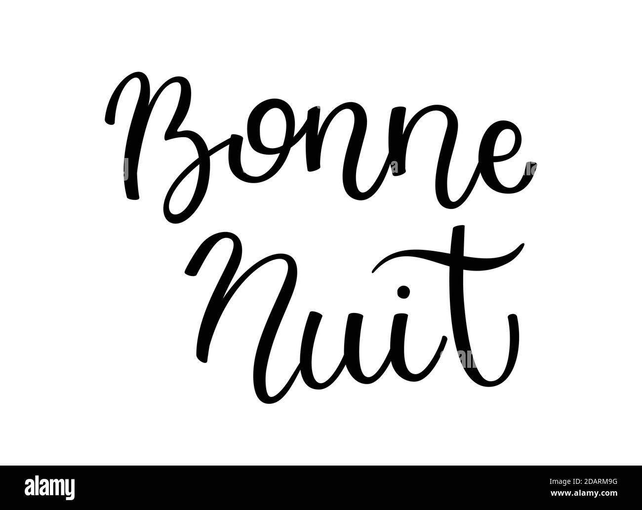 Bonne nuit Banque d'images noir et blanc Alamy