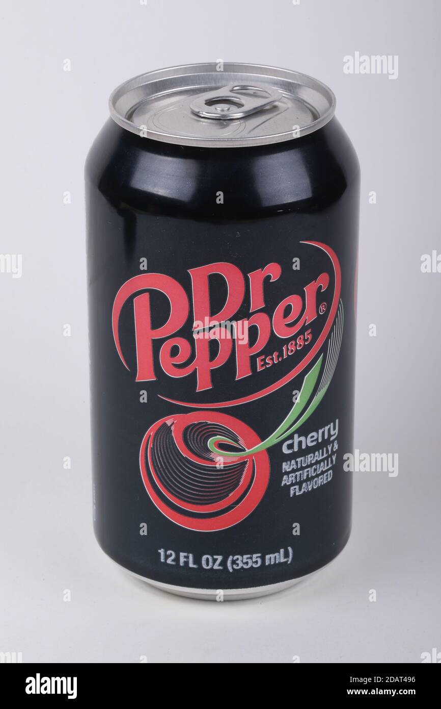 Automne 2020 Dr Pepper Cherry Soda Cane. London Ontario Canada Luke Durda/Alamy Banque D'Images