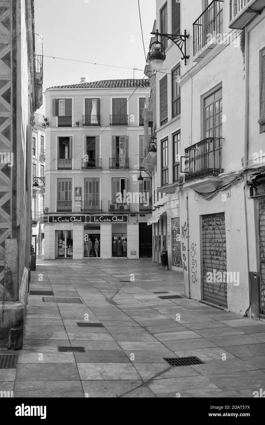 Le centre-ville de Malaga Banque D'Images