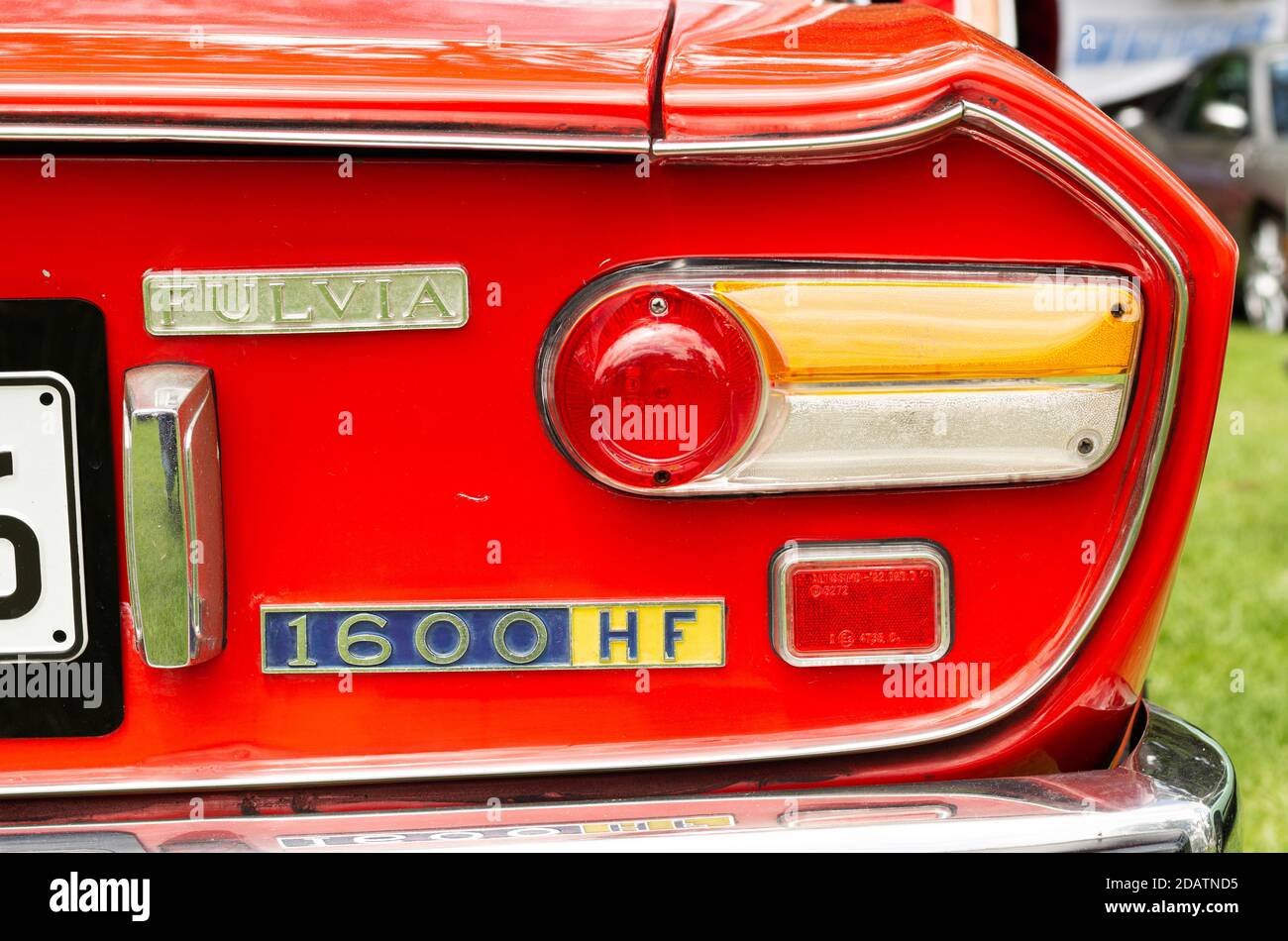 Lancia Fulvia 1600 feux arrière HF Banque D'Images