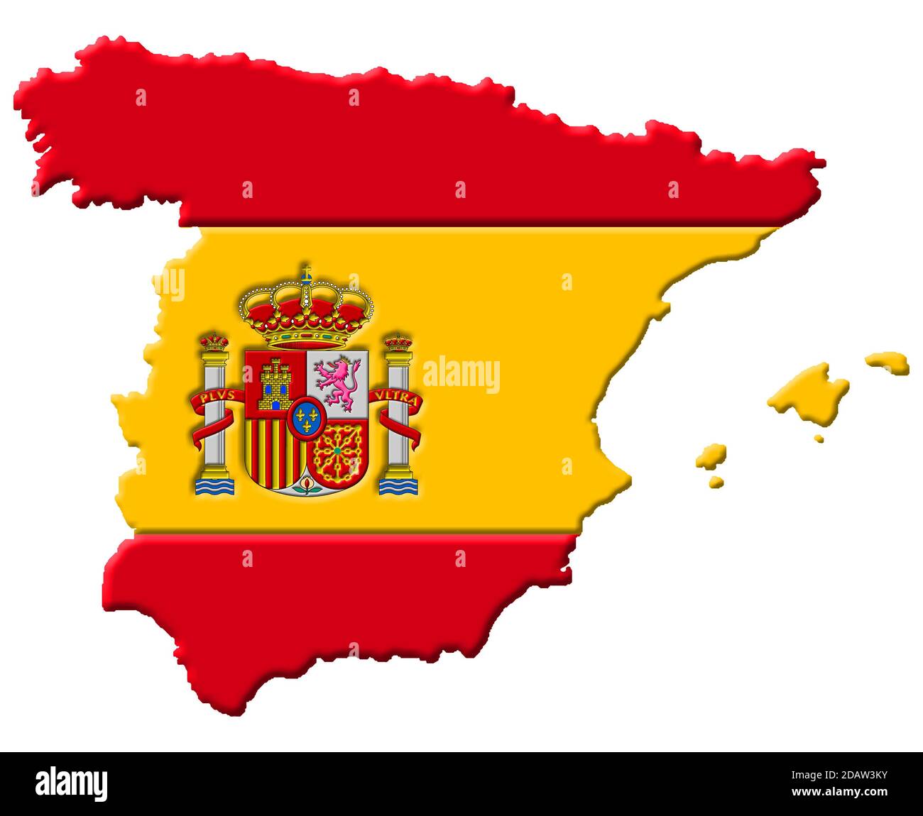 Carte espagnole Banque d'images détourées - Alamy