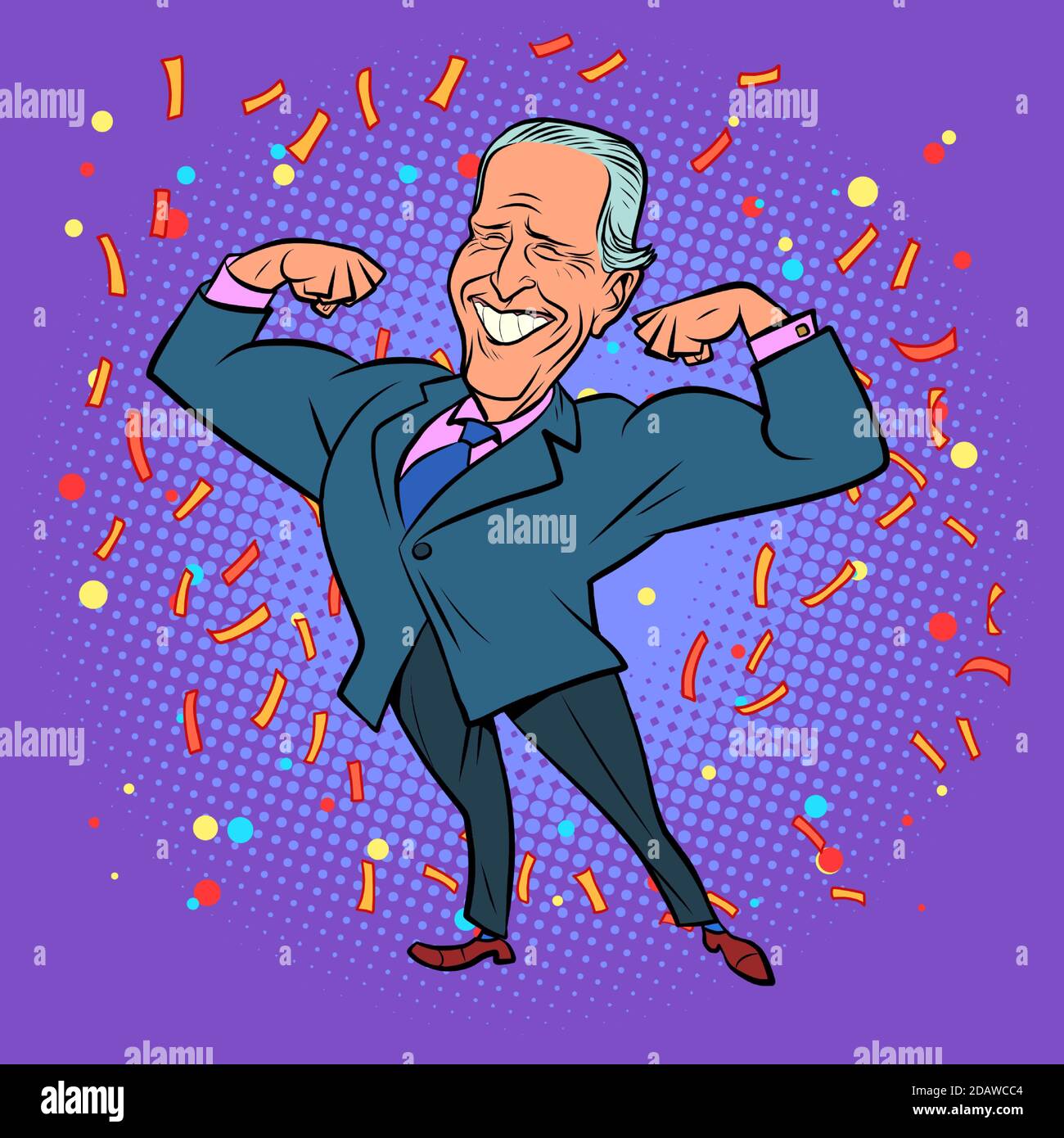 Joe Biden élu président des États-Unis Illustration de Vecteur