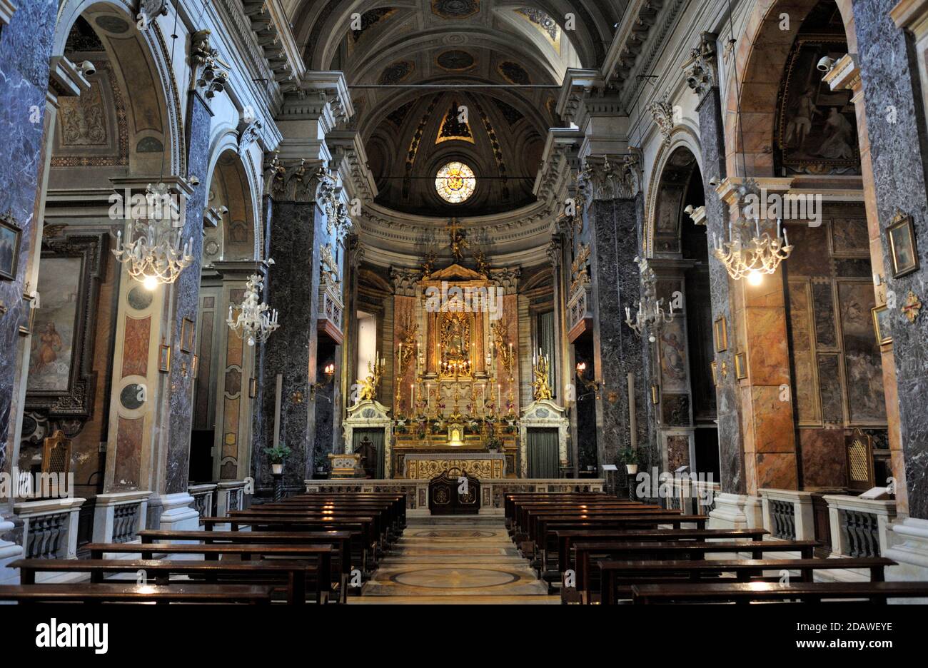 Italie, Rome, église de Santa Maria in via Banque D'Images