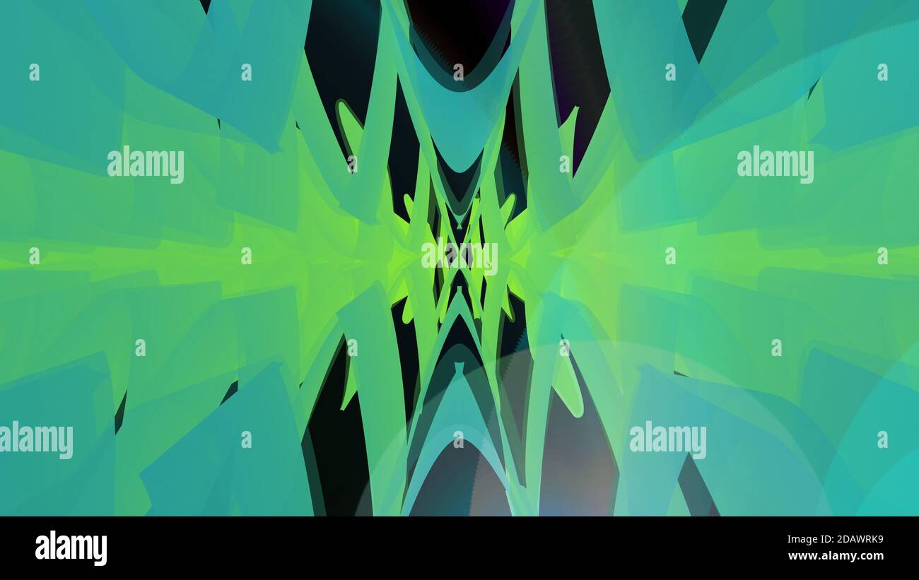 illustration de rendu 3d d'un résumé virtuel bleu et noir arrière-plan avec dégradés jaunes Banque D'Images