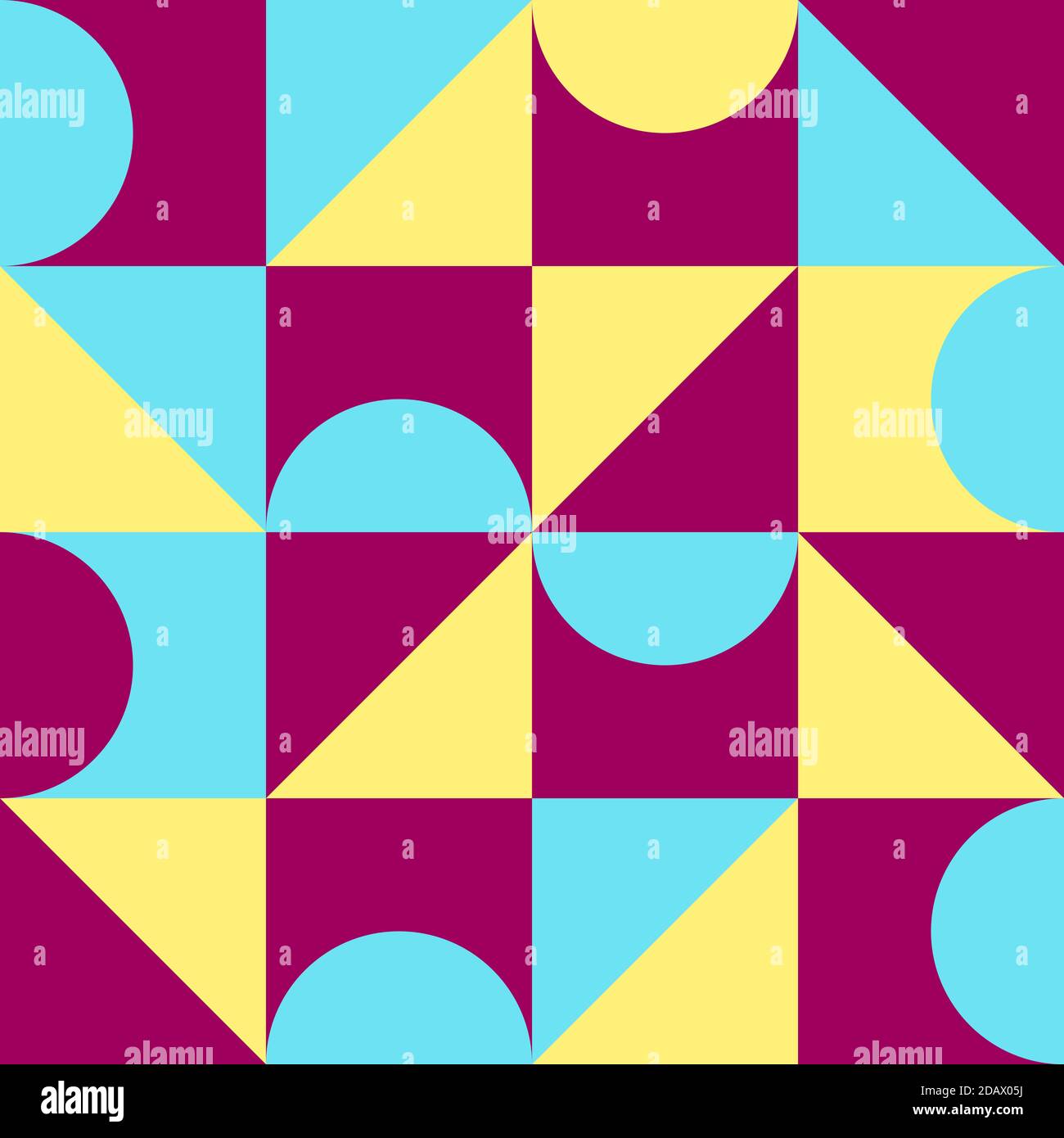 Motif géométrique abstrait. Style Bauhaus. Banque D'Images