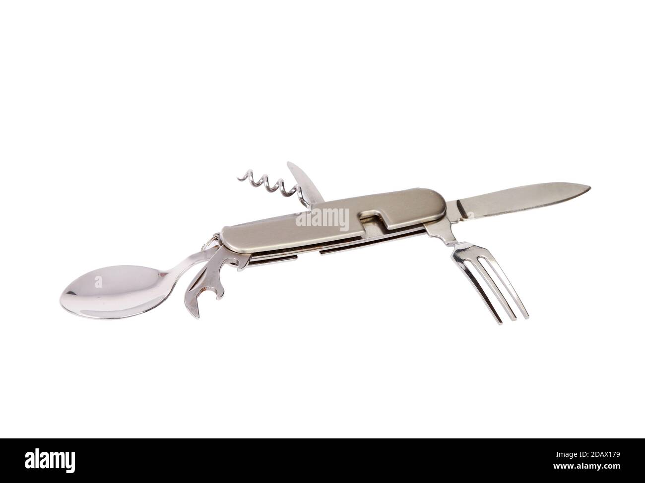 Couteau militaire isolé sur fond blanc Banque D'Images